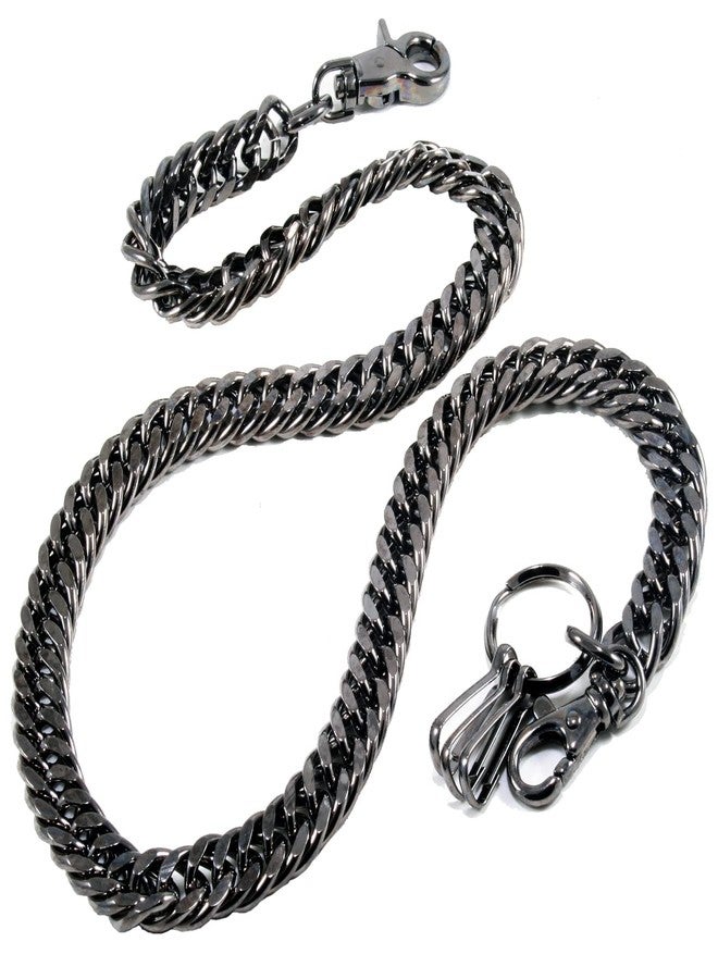 Double K Strong Heavy Biker Trucker Keychain Key Jean Wallet Chain (17") Black CS1120BLK - Image 1